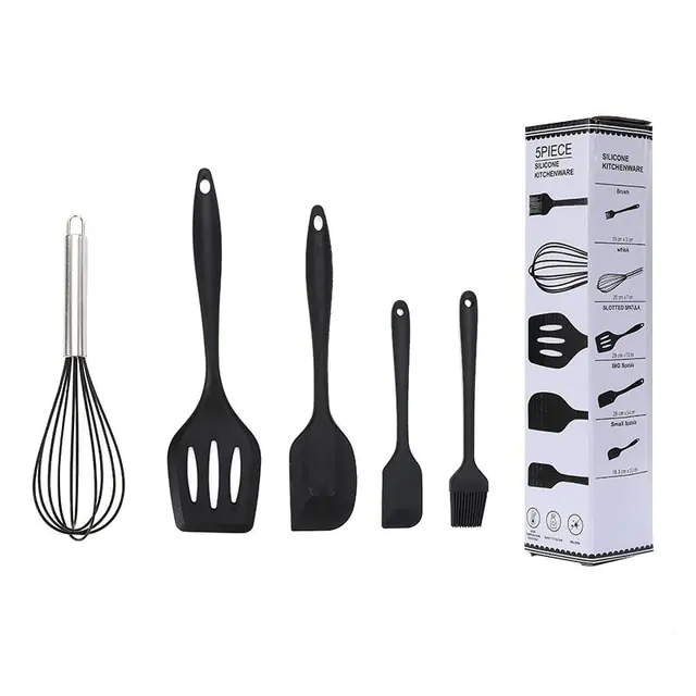 5/12pc Kitchen Utensil Set Wooden Handle - Image 14