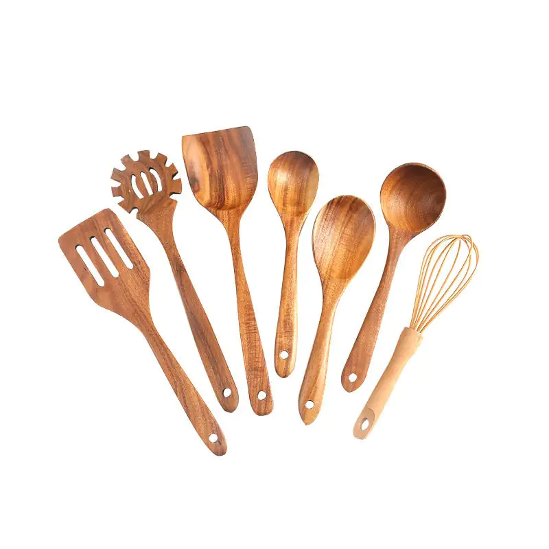 7-Piece Wooden Kitchenware Set - Image 6