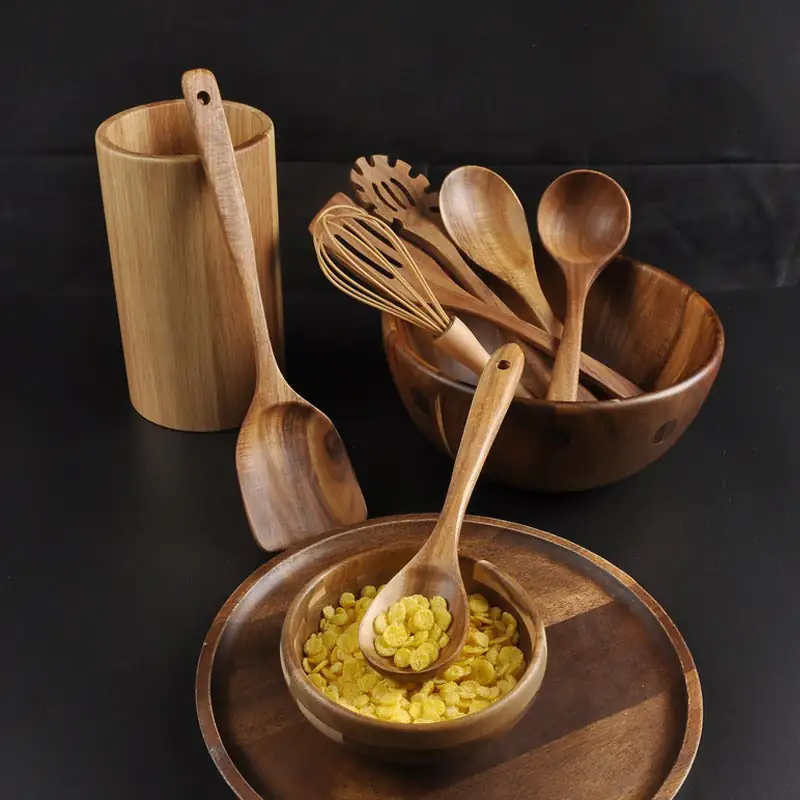 7-Piece Wooden Kitchenware Set - Image 8