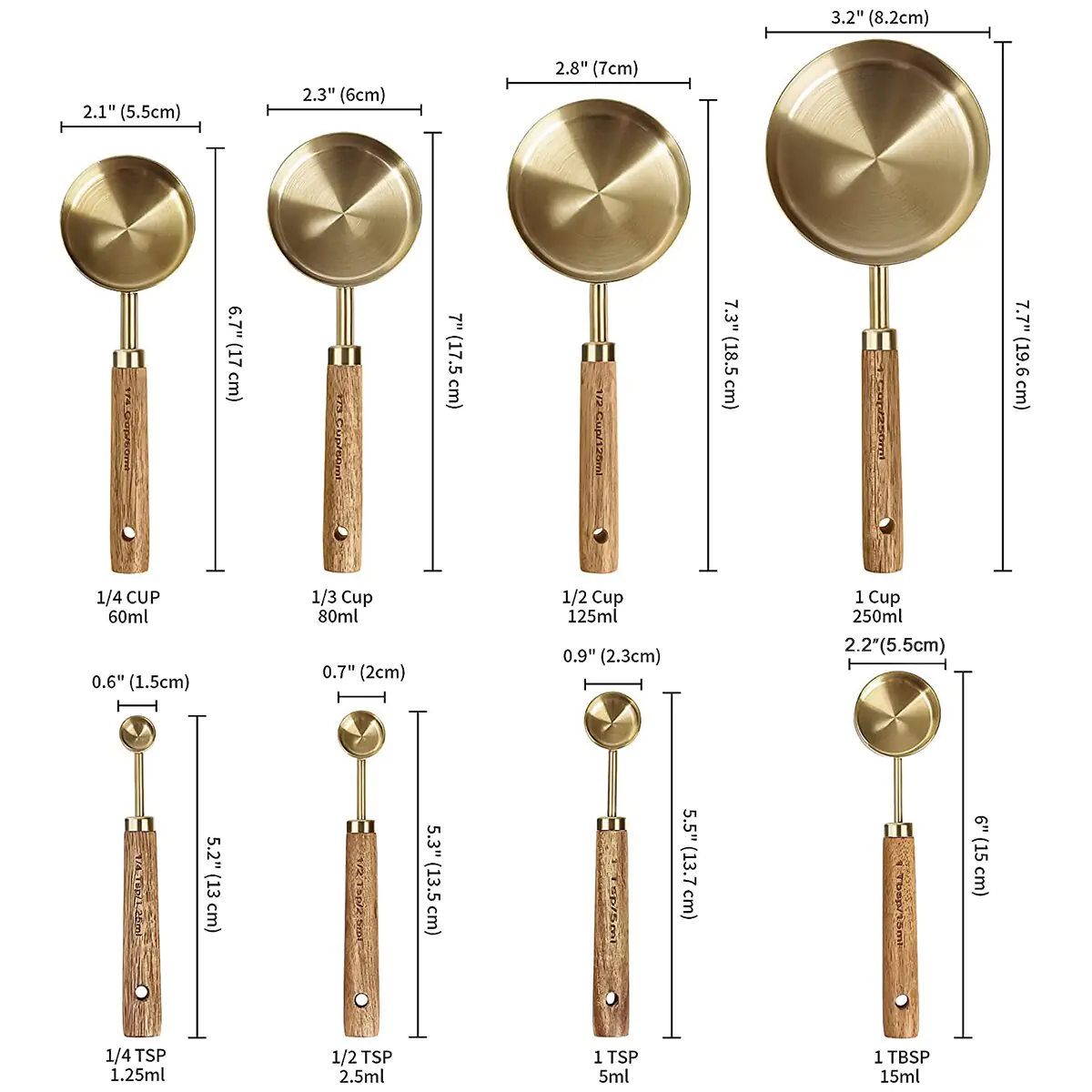 8-Piece Measure Cup and Spoon Set - Image 3