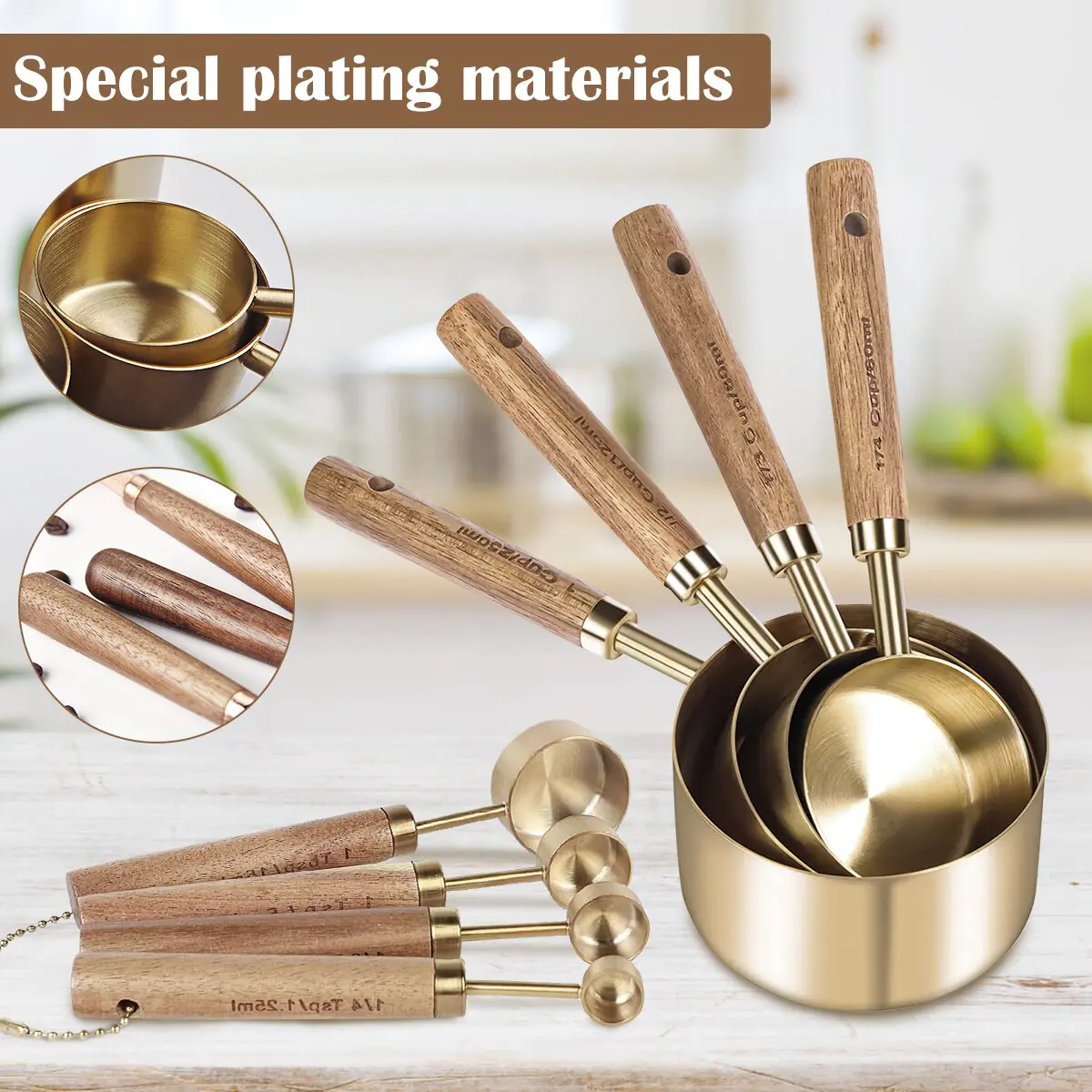 8-Piece Measure Cup and Spoon Set - Image 4