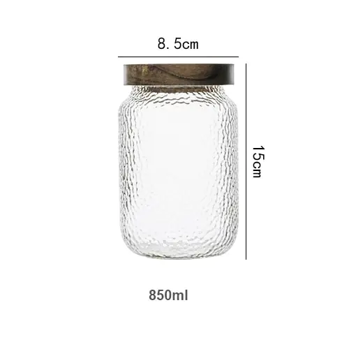 Glass Airtight Canister with Wood Lid - Image 7