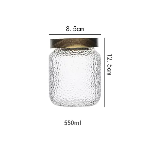 Glass Airtight Canister with Wood Lid - Image 9