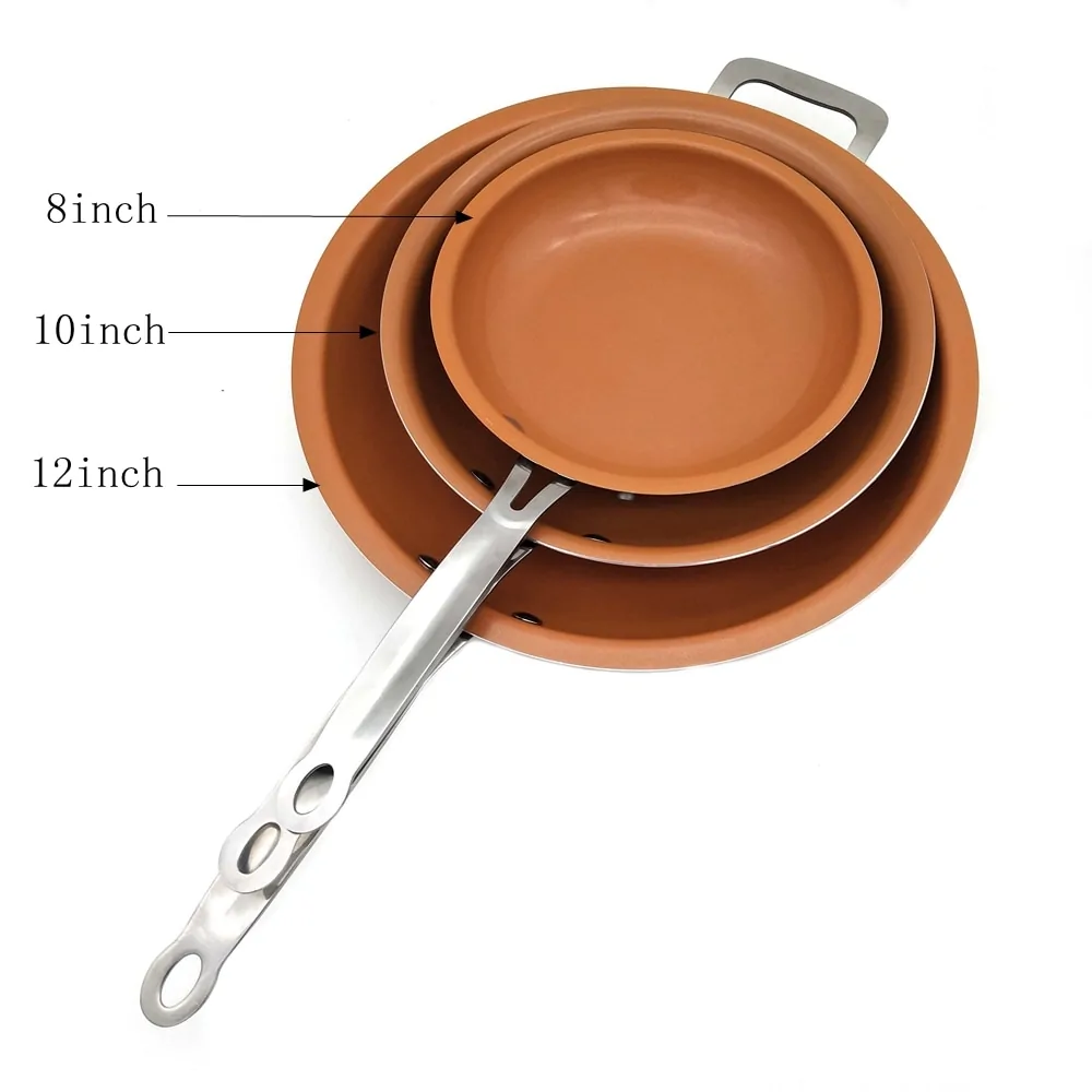Non-stick Copper Frying Pan - Image 4