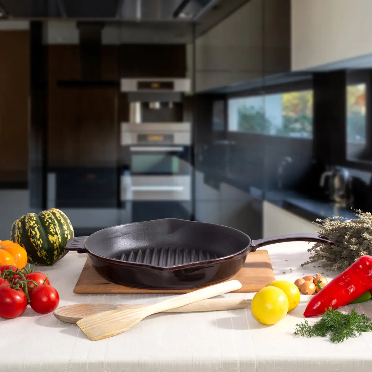 Premium Cast Iron Grill Pan - Image 5