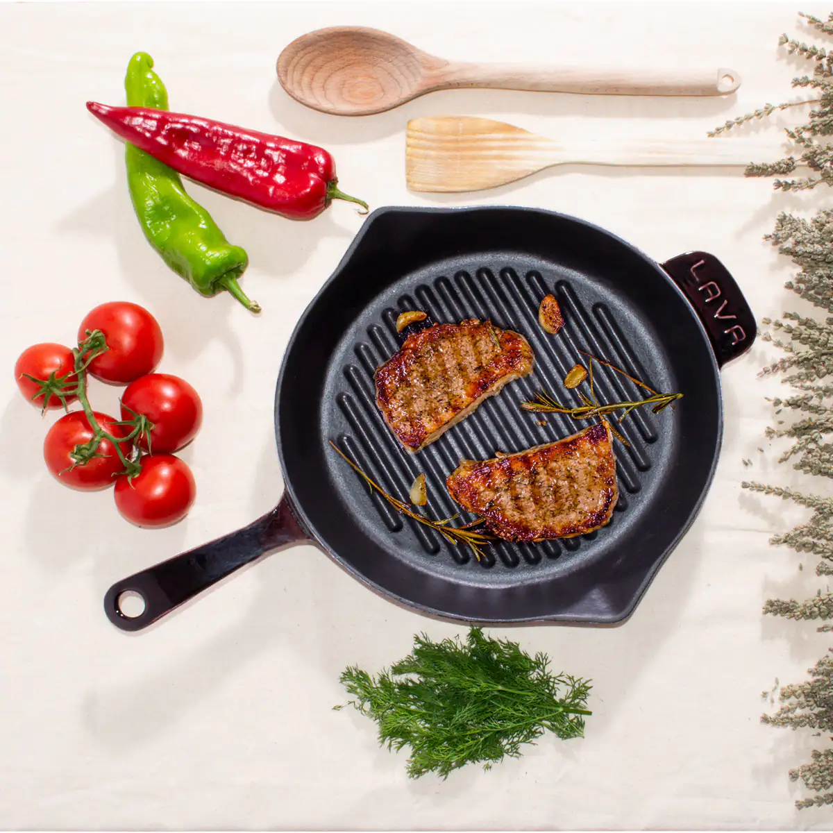 Premium Cast Iron Grill Pan - Image 7
