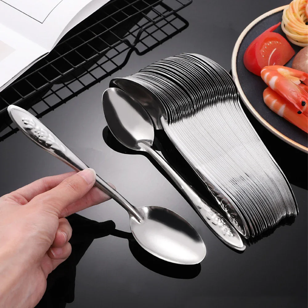Stainless Steel  Dessert Spoon - Image 4
