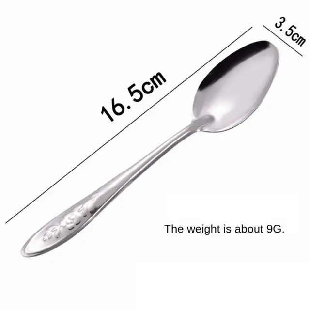 Stainless Steel  Dessert Spoon - Image 7