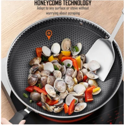 Non-Stick Hex Pan Wok 12.5 inch - Image 4