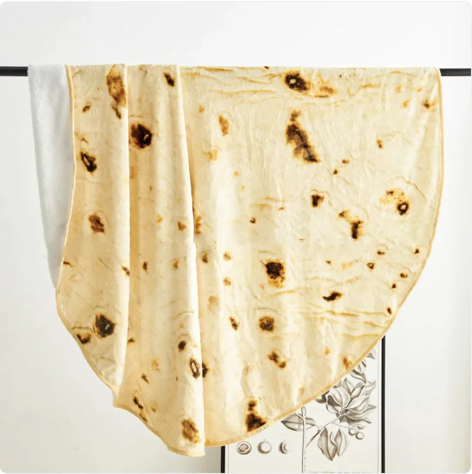 Tortilla / Roti Soft Plush Blanket - 3 Sizes Available - Image 4