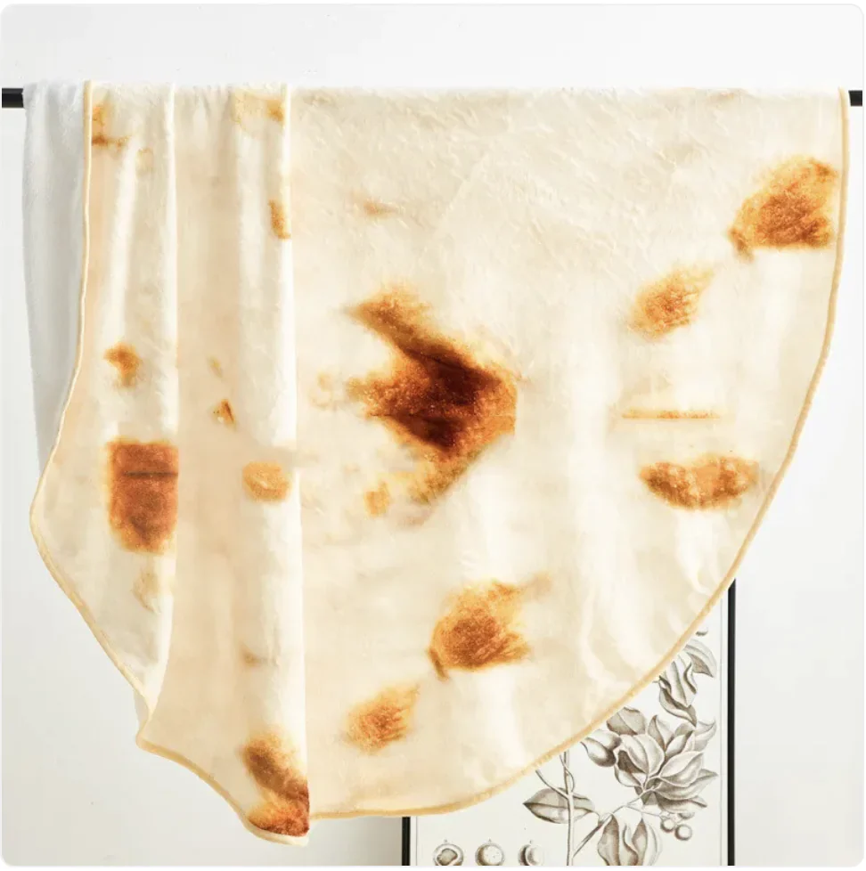 Tortilla / Roti Soft Plush Blanket - 3 Sizes Available - Image 6